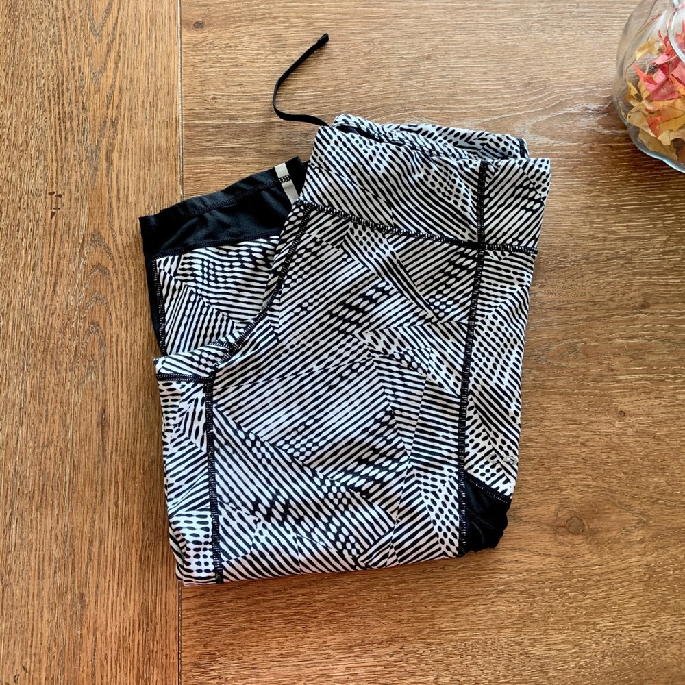 Champion DuoDry Cropped Leggings XL Black/white